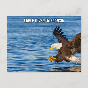Carte postale Eagle River Flying Eagle Wisconsin