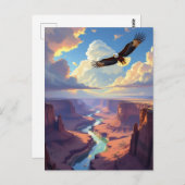 Carte Postale Eagle Themed Keeping in Touch (Devant / Derrière)