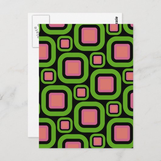 Carte Postale Eames modernes Rectangles 22 (Devant / Derrière)