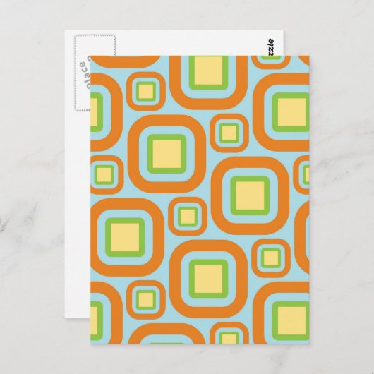 Carte Postale Eames modernes Rectangles 24 (Devant / Derrière)