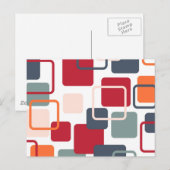 Carte Postale Eames modernes rectangles 4 (Devant / Derrière)