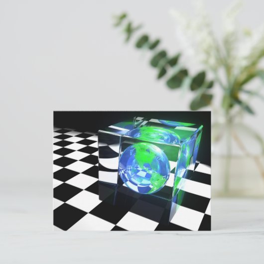 Carte postale Earth Cube (Debout devant)