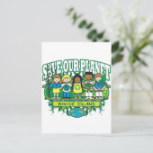Carte Postale Earth Kids Rhode Island (Debout devant)