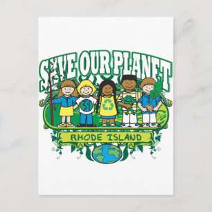 Carte Postale Earth Kids Rhode Island