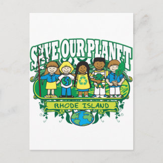 Carte Postale Earth Kids Rhode Island