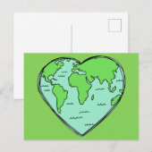 Carte postale Earth Love (Devant / Derrière)