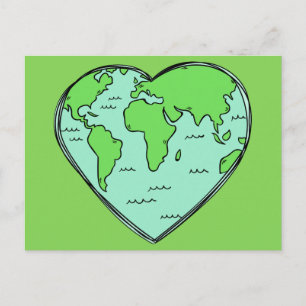 Carte postale Earth Love