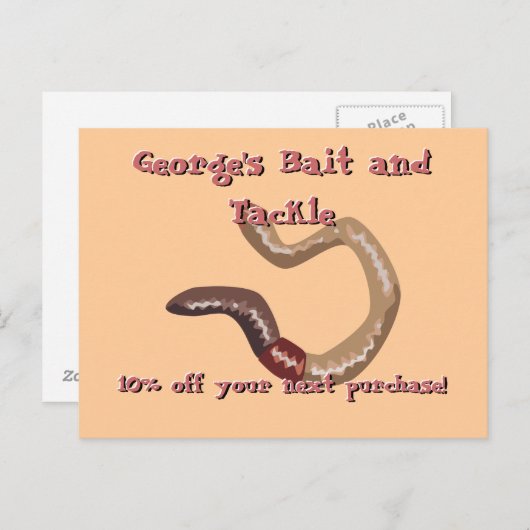 Carte Postale Earthworm (Devant / Derrière)