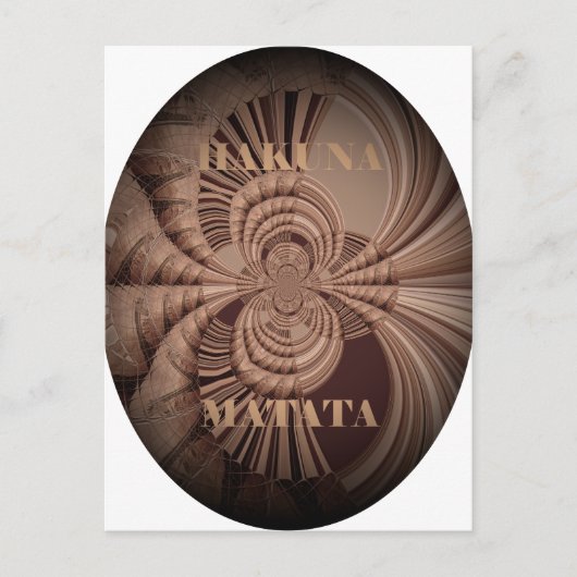 Carte Postale Earthy Hakuna Matata (Devant)