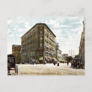 Carte Postale East Ave, coin de Main, Rochester, New York,