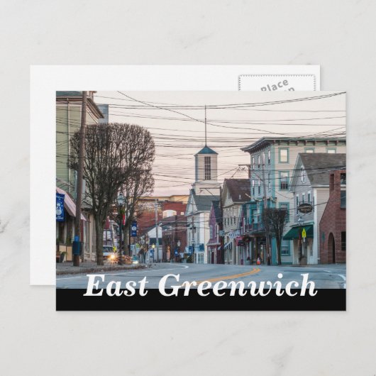 Carte Postale East Greenwich (Devant / Derrière)