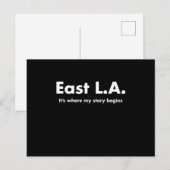 Carte Postale East La Son où mon histoire commence Los Angeles T (Devant / Derrière)
