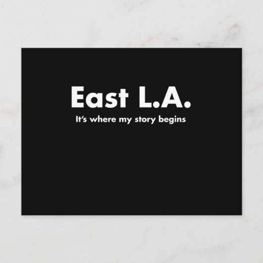 Carte Postale East La Son où mon histoire commence Los Angeles T (Devant)