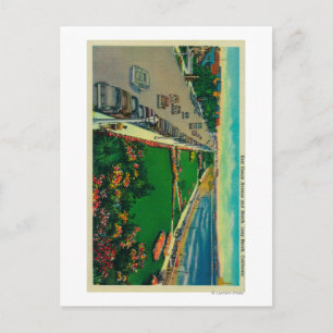 Carte Postale East Ocean Avenue et BeachLong Beach, CA