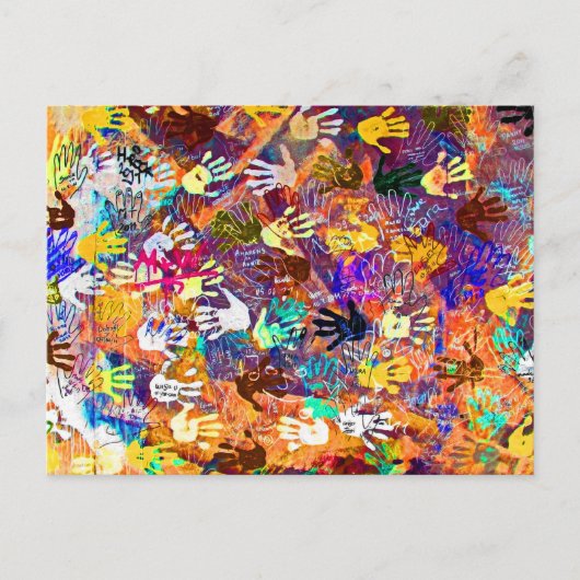 Carte Postale East Side Gallery, Berlin Wall, Mains (2) (Devant)