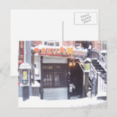 Carte Postale East Village NYC - Hiver (Devant / Derrière)