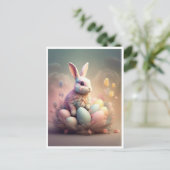 CARTE POSTALE " EASTER BUNNY " (Debout devant)