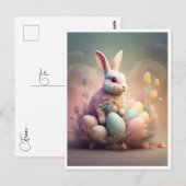 CARTE POSTALE " EASTER BUNNY " (Devant / Derrière)