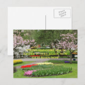 CARTE POSTALE EASTER HAIKU (Devant / Derrière)