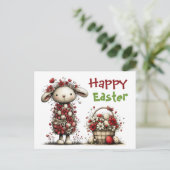 Carte Postale Easter Lamb  (Debout devant)