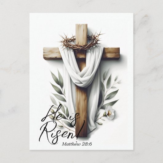 Carte Postale Easter Morning Cross with Crown of Thorns  (Devant)