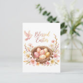 Carte Postale Easter Nest with Eggs (Debout devant)