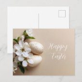 Carte Postale Easter Postcard with Easter Eggs (Devant / Derrière)