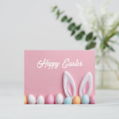 Carte Postale Easter Postcard with Easter Eggs (Debout devant)