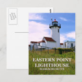 Carte Postale Eastern Point Lighthouse, Massachusetts (Devant / Derrière)