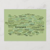 Carte postale Eastern Washington Cities (Devant)