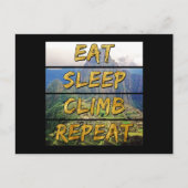 Carte Postale Eat Sleep Climat Repeat - Machu Picchu, Pérou (Devant)