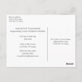 Carte Postale Eat Sleep Golf (Dos)