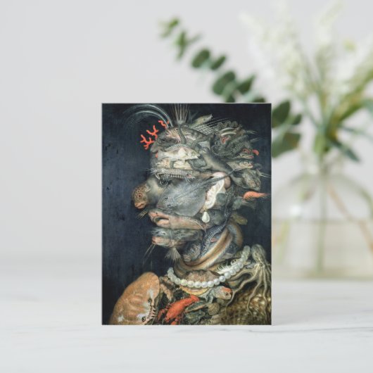 Carte Postale Eau, (Debout devant)