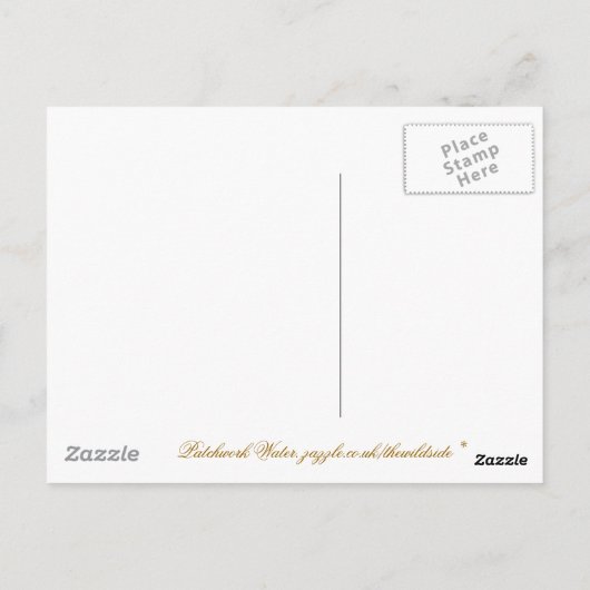 CARTE POSTALE EAU (Dos)