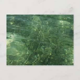 Carte Postale Eau au-dessus de l'herbe marine II (bleu et vert) 