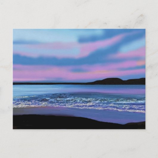 Carte Postale Eau bleu cristal (Devant)