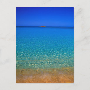 Carte Postale Eau bleue, îles Exuma, Bahamas.