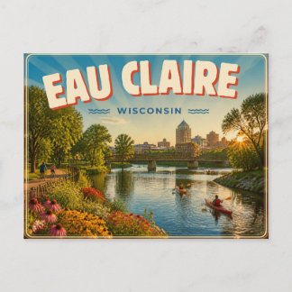 Carte Postale Eau Claire Wisconsin
