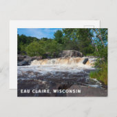Carte postale Eau Claire, Wisconsin (Devant / Derrière)