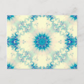 Carte Postale Eau congelée Flocon d'hiver bleu gelé (Devant)