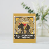 Carte postale Eau de Cologne de l'éléphant (Debout devant)