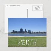 Carte Postale eau de la ligne d'horizon perth (Devant / Derrière)