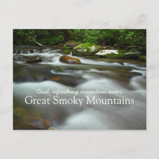 Carte Postale Eau de montagne rafraîchissante cool - Great Smoky
