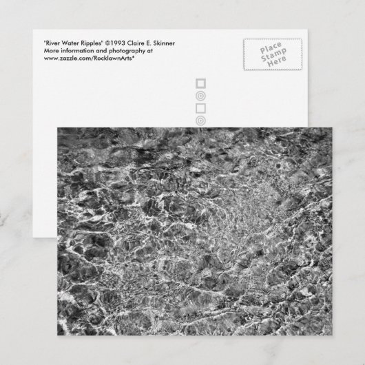 Carte Postale Eau fluviale (Devant / Derrière)