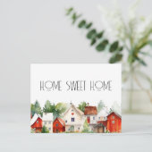 Carte Postale Eau-forte Home Sweet Home Immobilier  (Debout devant)