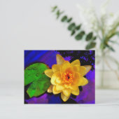 CARTE POSTALE EAU JAUNE LILY (Debout devant)