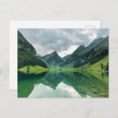 Carte Postale Eau | Lac Alpes suisses (Devant / Derrière)