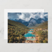 Carte Postale Eau | Lac Blue Moon, Chine (Devant / Derrière)