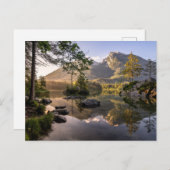 Carte Postale Eau | Lac Hintersee Berchtesgaden Allemagne (Devant / Derrière)