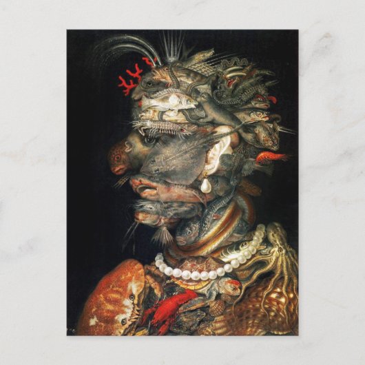 Carte Postale Eau - L'étrange profil d'Arcimboldo (Devant)